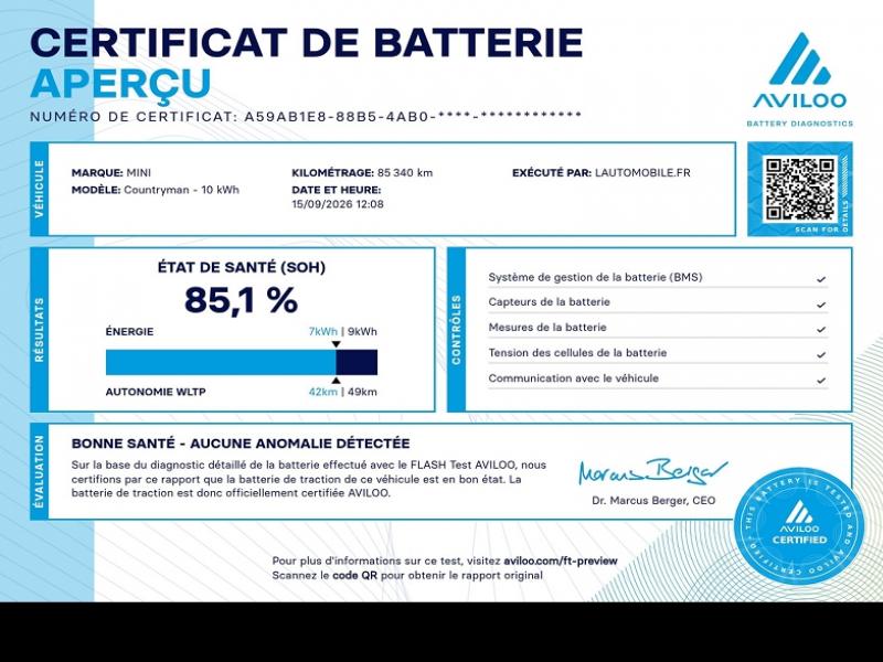 MINI COUNTRYMAN (2) COOPER SE 125CH + 95CH COOPER SE ALL4 BVA6 TOIT OUVRANT PANORAMIQUE - photo 2
